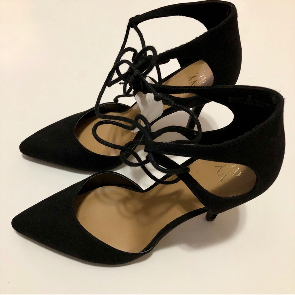 New York & Company Close Toe Pointed lace up Heel - Picture 1 of 8